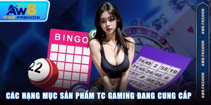 Các hạng mục sản phẩm TC Gaming đang cung cấp